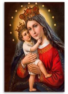 Obraz na plátně RELIGIÓZNÍ Madona s dítětem, - 40x60 cm