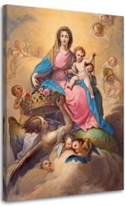 Obraz na plátně RELIGIÓZNÍ Panna Marie s dítětem - 40x60 cm