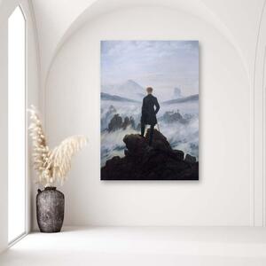 Obraz na plátně REPRODUKCE Turista na moři mlhy - 40x60 cm