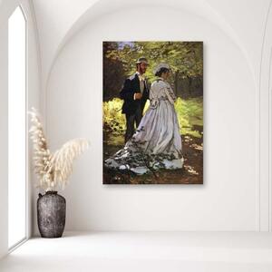 Obraz na plátně REPRODUKCE Bazille a Camille C. Monet, - 40x60 cm