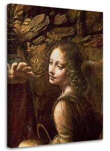 Obraz na plátně REPRODUKCE Madona v grotě - Da Vinci, - 80x120 cm