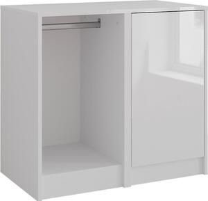Kredenc Vicco Sherry Bílá/bílý vysoký lesk 80.2 x 76 cm 2 díly, Model 57721