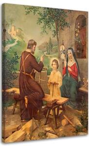 Obraz na plátně REPRODUKCE Svatá rodina - 40x60 cm