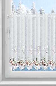 KRÁTKÁ ZÁCLONA NA POUTKÁCH XMAS17 145X70 CM VZOROVANÁ