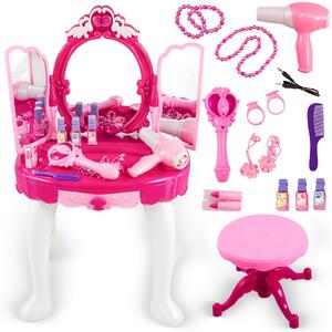 Kinderplay dětský toaletní stoleček pro princezny, růžová