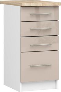 AKORD Furniture Factory KS0POLIBIACAPPOL016, Bílá, 16 mm, 4 zásuvka/zásuvek, 460 mm, 400 mm, 850 mm