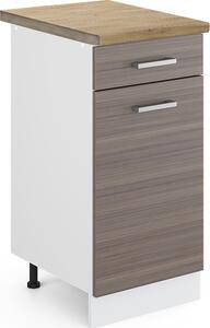 Spodní skříňka kuchyňské linky Vicco R-Line Ušlechtilá šedá 40 cm , PD Dub, Model 46919