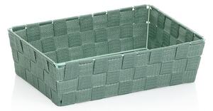 Zelený úložný košík Kela Alvaro, 29,5 x 20,5 cm