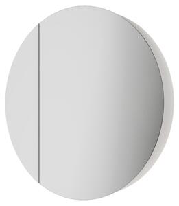 Zrcadlová skříňka do koupelny s osvětlením TALOS Picasso Style bílá Ø 60 cm - s vysoce kvalitním hliníkovým tělem - Moderní koupelnový nábytek s integrovaným LED osvětlením