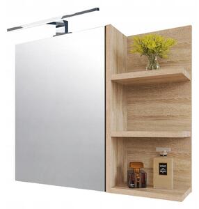 Koupelnová skříňka se zrcadlem a LED osvětlením, Zrcadlová skříňka do koupelny
