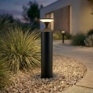Lucande LED osvětlení cesty Navor, výška 50 cm, černé, IP65, Černá, Hliník, Moderní