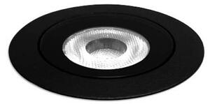 Wever & Ducré Lighting WEVER DUCRÉ LED podlahové svítidlo Blink 1.0 černé, okraj, Černá, Hliník, Zapuštěné kulaté