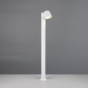 Trio Lighting Osvětlení cesty Beni, bílé matné, výška 100 cm, kov, stmívatelný, Černá, kov, Moderní