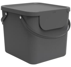 Koš na tříděný odpad ALBULA šedý 40 l