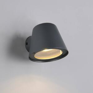 Trio Lighting Venkovní nástěnné svítidlo Beni, matná černá, šířka 11 cm, kov, stmívatelný, Černá, kov, Moderní