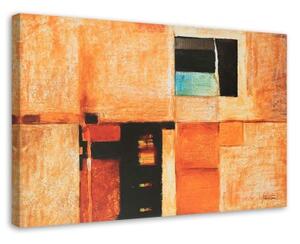 Obraz na plátně Abstraktní oranžová - 100x70 cm