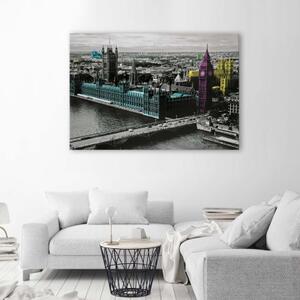 Obraz na plátně London City Barevné - 60x40 cm
