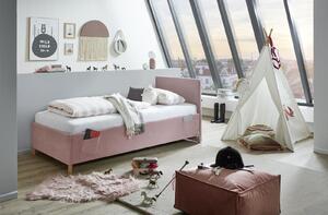 Čalouněná dětská postel 90 - Coll růžová