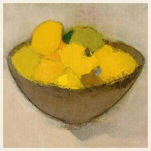 Obrazová reprodukce Lemons (Still Life in Yellow / Square) - Helene Schjerfbeck, (40 x 40 cm)