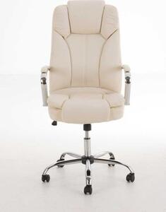 Kancelářská židle Abrama krémová