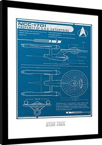 Obraz na zeď - Star Trek - USS Enterprise's plan