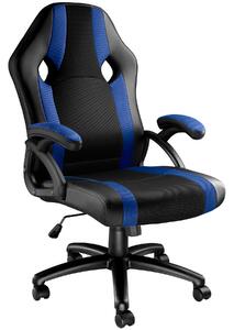 Tectake 403491 kancelářská židle goodman - černá/modrá