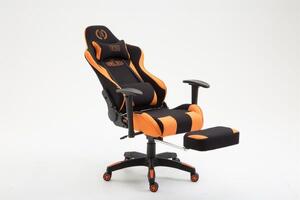 Kancelářská židle Accursa černá/oranžová
