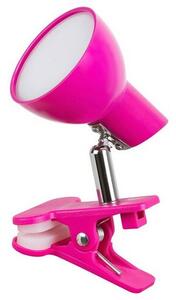 Rabalux 1482 klip-on LED stolní lampa Noah, růžová