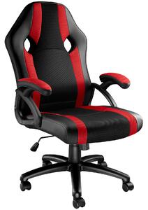 Tectake 403490 kancelářská židle goodman - černá/červená