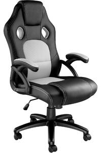 Tectake 403467 kancelářská židle tyson - černá/šedá