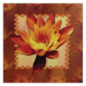 Obraz na plátně Vodní lilie Květiny - 30x30 cm