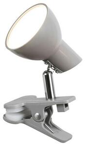Rabalux 1480 klip-on LED stolní lampa Noah, šedá