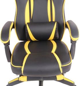 Kancelářská židle Adalgisa černá/žlutá