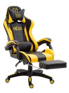 Kancelářská židle Adalinda černá/žlutá