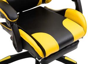Kancelářská židle Adalinda černá/žlutá