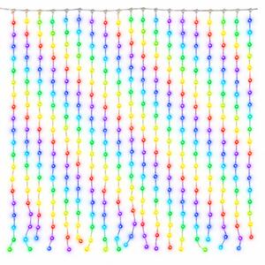 Světelný závěs 400 LED 200×200 cm vícebarevný