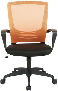 Kancelářská židle Adelinda černá/oranžová