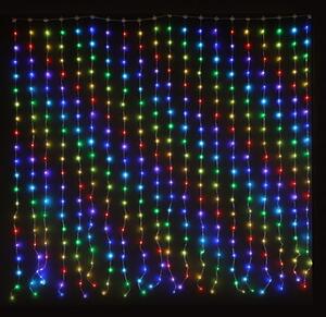 Světelný závěs 400 LED 200×200 cm vícebarevný