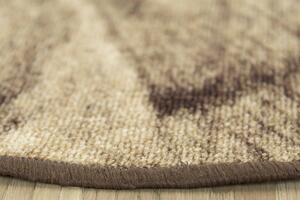 Balta Kulatý koberec Brush 17 pogumovaný béžový hnědý Rozměr: průměr 67 cm