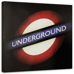 Obraz na plátně Londýnské metro - 40x40 cm