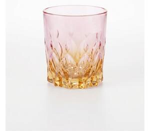 BOHEMIA PRESTIGE CONTE ROSE AMBER SKLENICE NA WHISKY 340 ML SADA 6 KS