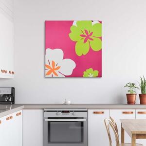 Obraz na plátně Květiny pop-artu - 50x50 cm