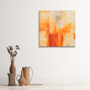 Obraz na plátně Oranžový abstrakt - 40x40 cm