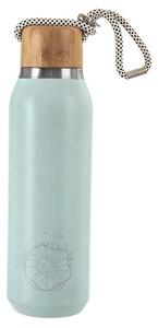 Nerezová termoláhev KVĚT, světle modrá 600 ml