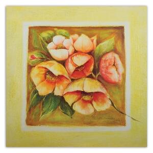 Obraz na plátně Barevné květiny Rostliny - 50x50 cm