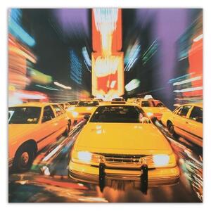 Obraz na plátně New York City Taxi - 30x30 cm