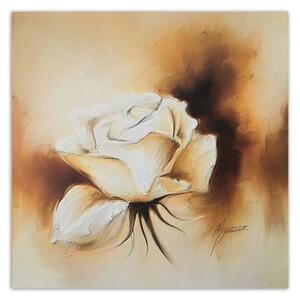 Obraz na plátně Rose Flower Brown - 30x30 cm