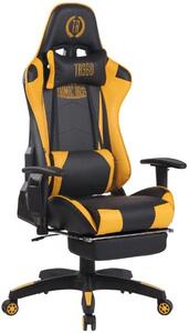 Kancelářská židle Africana černá/žlutá