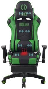 Kancelářská židle Africana černá/zelená