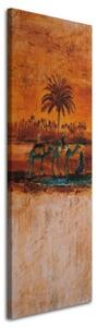 Obraz na plátně Palm Camel Desert - 50x150 cm